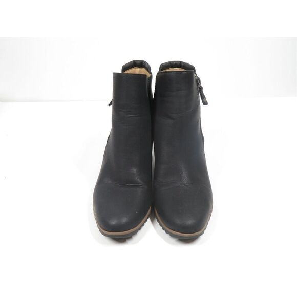 Naturalizer SOUL Haley Black Wedge Bootie Boots Women Size 10 M - Picture 2 of 7